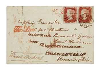 DICKENS, CHARLES. Signature, on an envelope, addressed in holograph to Frederick Granville: